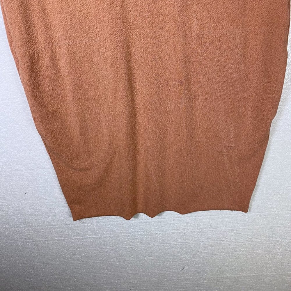 Zara Size Small Pink Pockets Scoop Neck Tunic Top - Picture 8 of 9